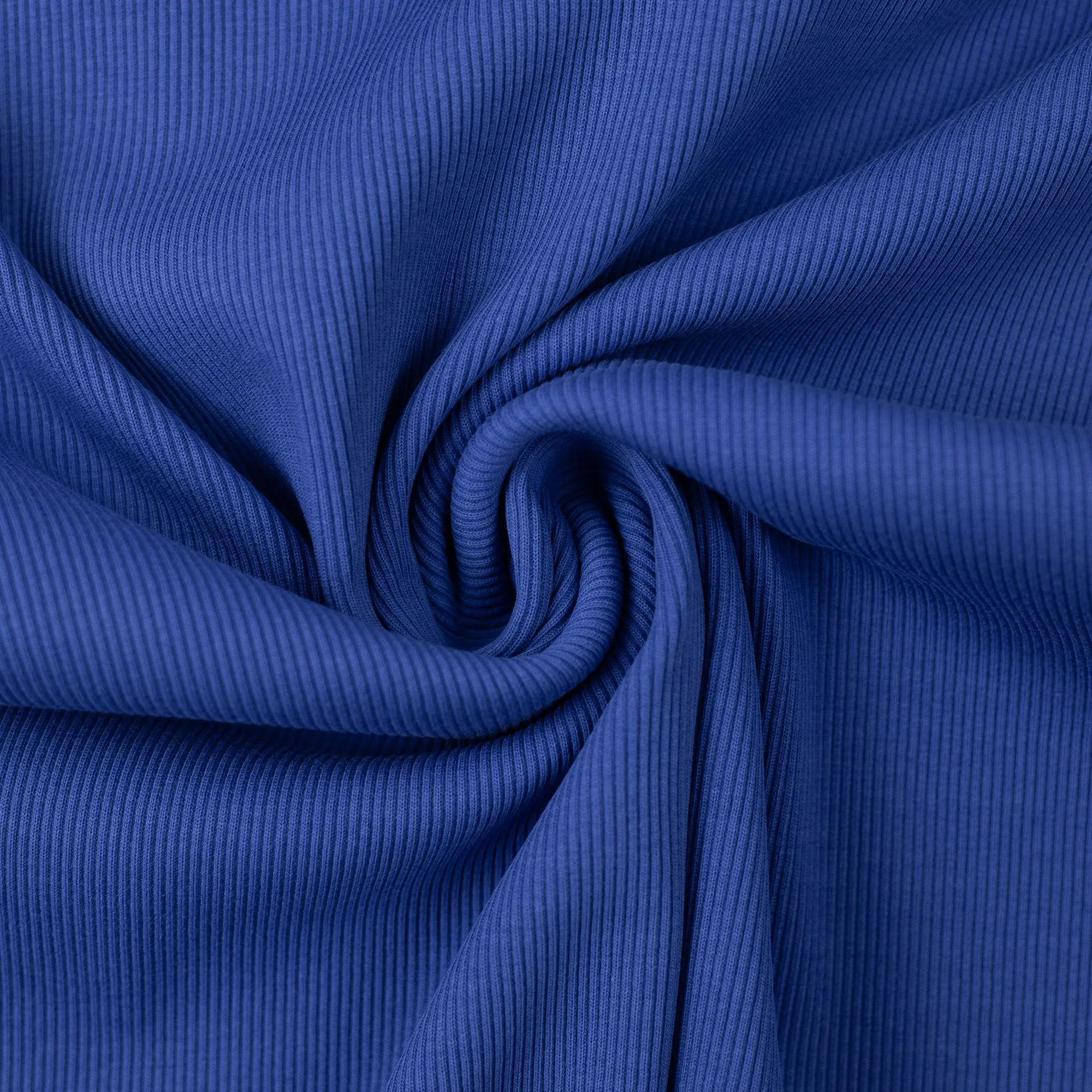 Ribbing Fabric for cuffs in Cobalt | From Europe, Oeko-tex certified