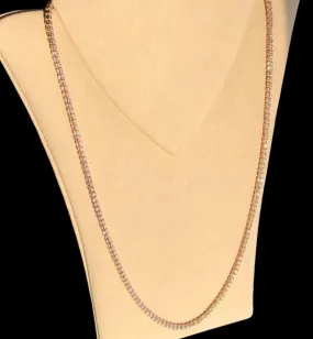 Rose gold diamond cut chain MC130