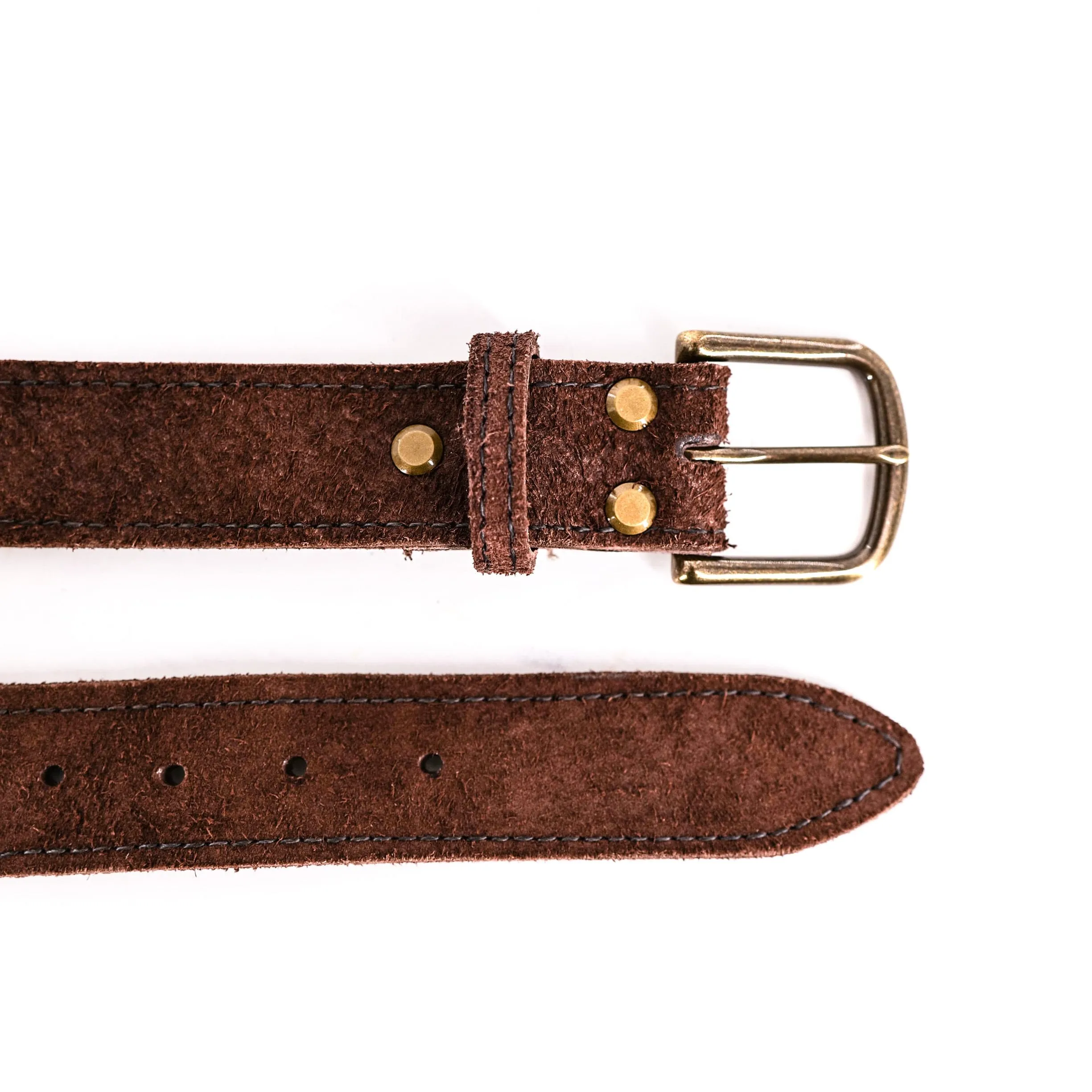 Rough Brown Leather Belt