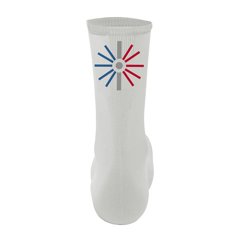 Santini Tour De France Trionfo Socks 2023 - White