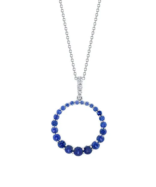 Sapphire and Diamond Necklace