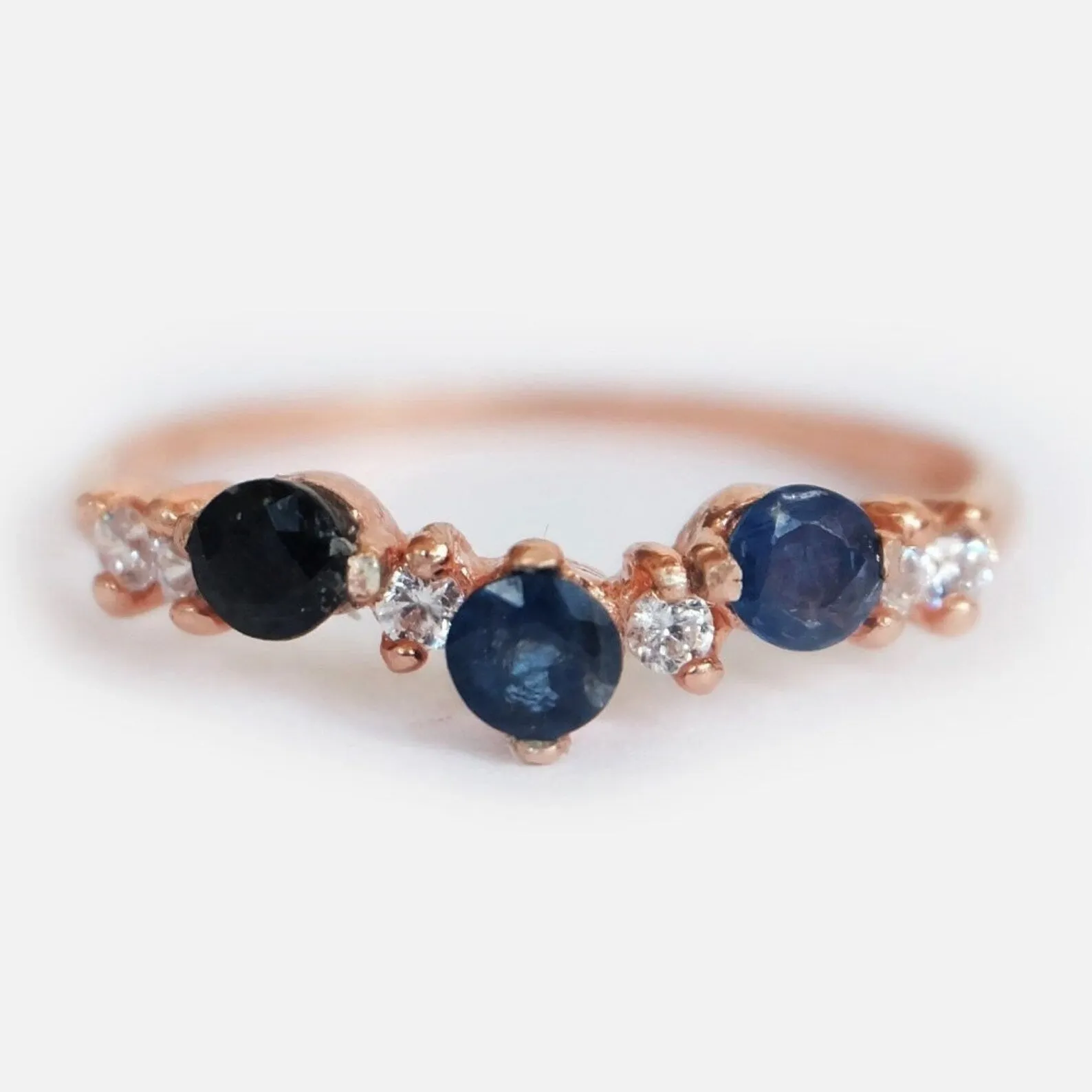 Sapphire Cluster Ring Mary