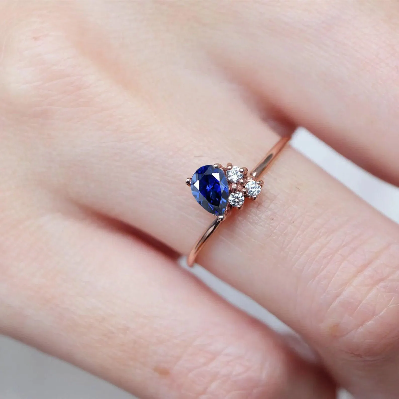 Sapphire Diamond Ring Tess