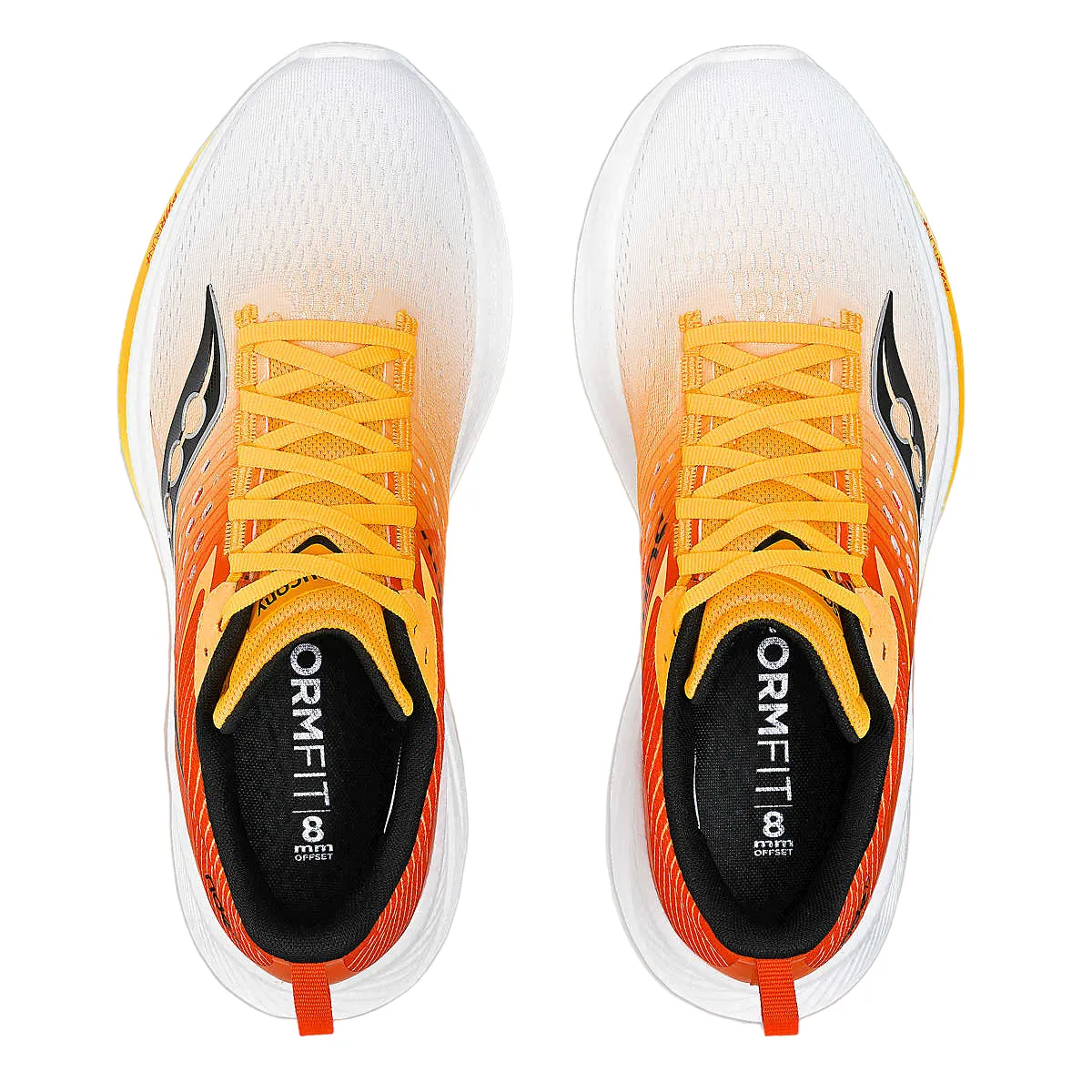 Saucony men's running shoe Ride 17 S20924-138 white yellow gold orange