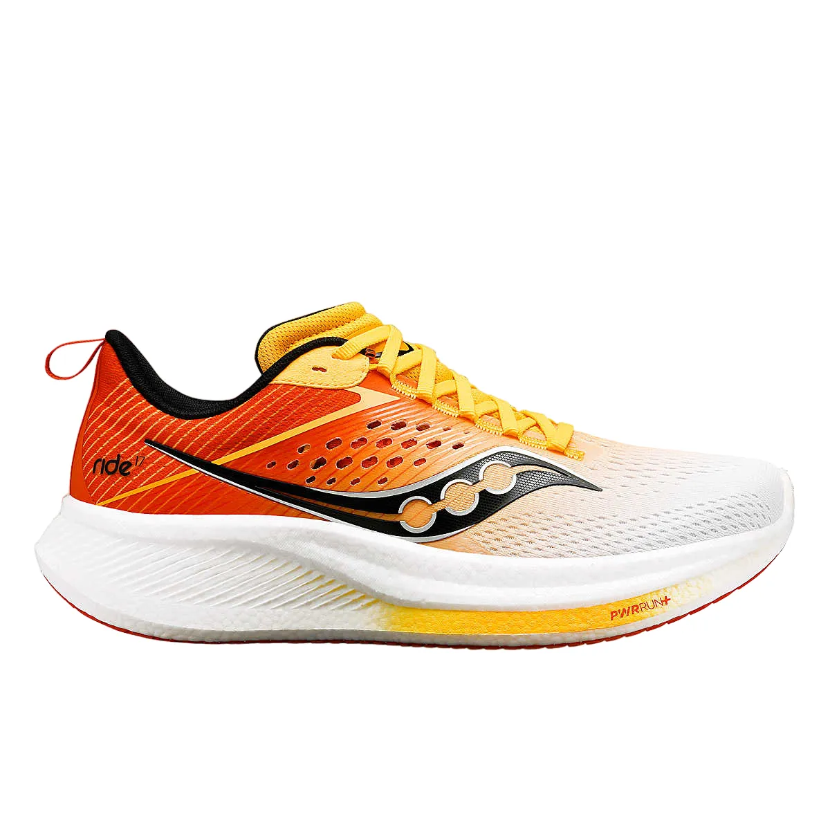 Saucony men's running shoe Ride 17 S20924-138 white yellow gold orange