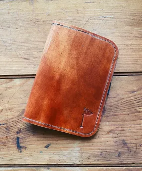 Single Barrel Collection Minimalist Scorecard Holder in Shell Cordovan Marbled Sienna