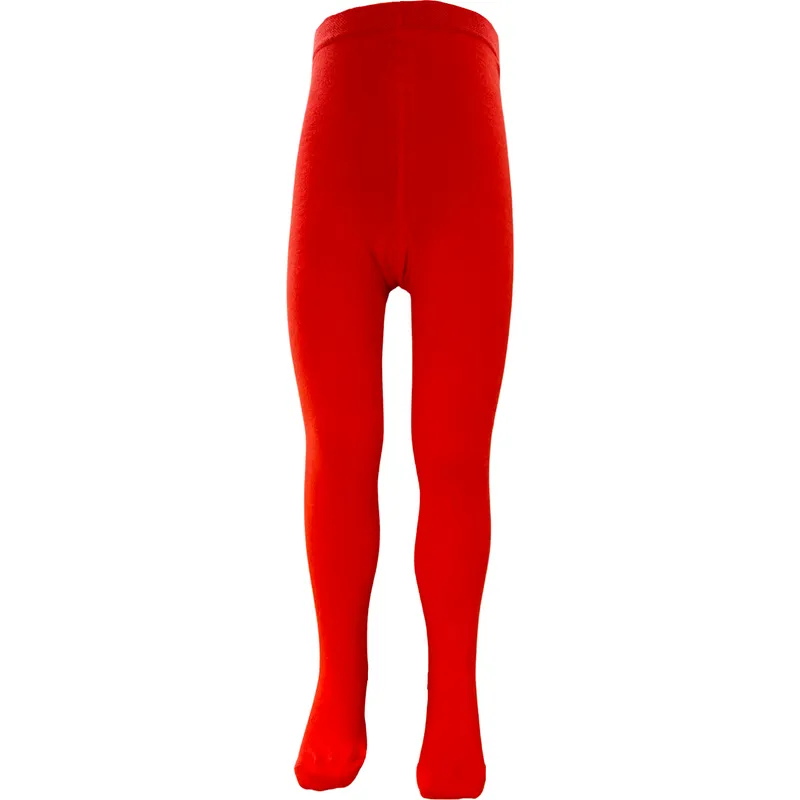 Slugs and Snails Block Colour Fiery Red Tights