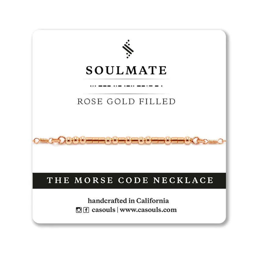 SOULMATE - MORSE CODE NECKLACE