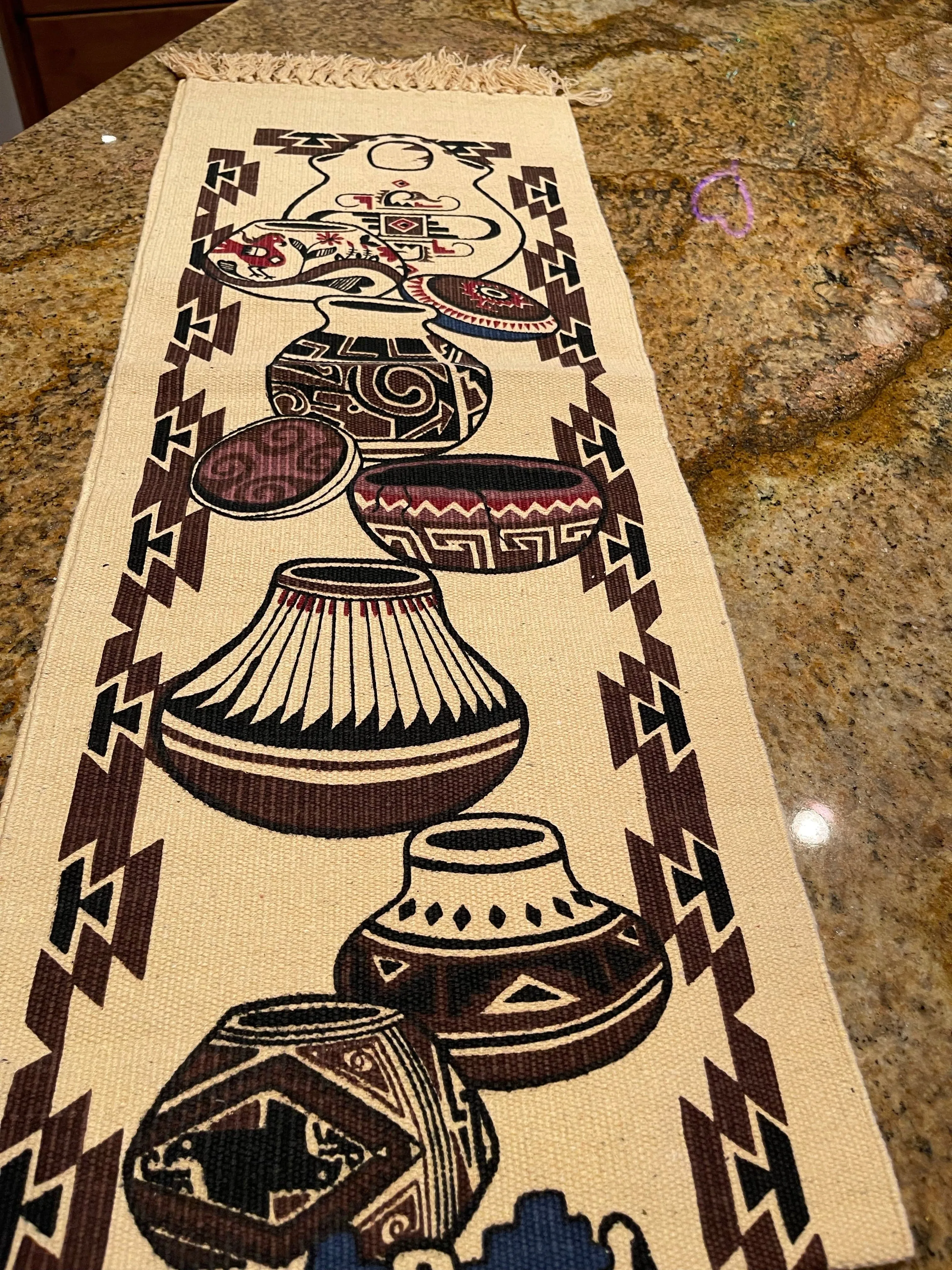 Southwest TABLE RUNNER   pottery