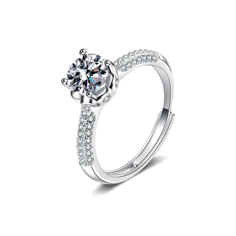 Starlight Queen Moissanite Ring