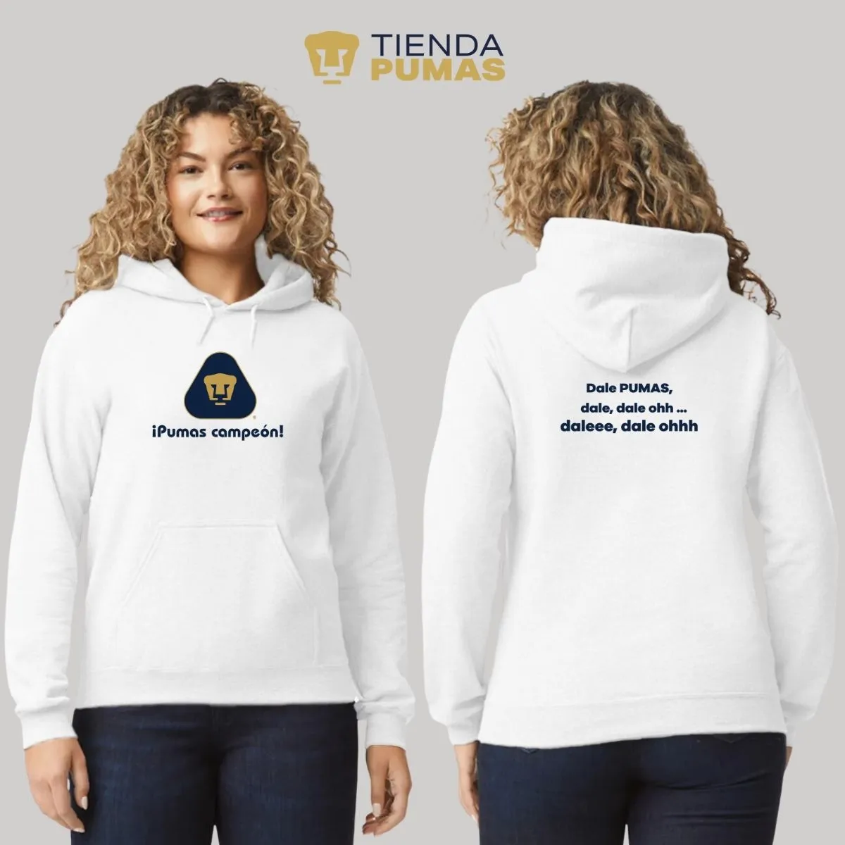 Sudadera Mujer Pumas UNAM campeón