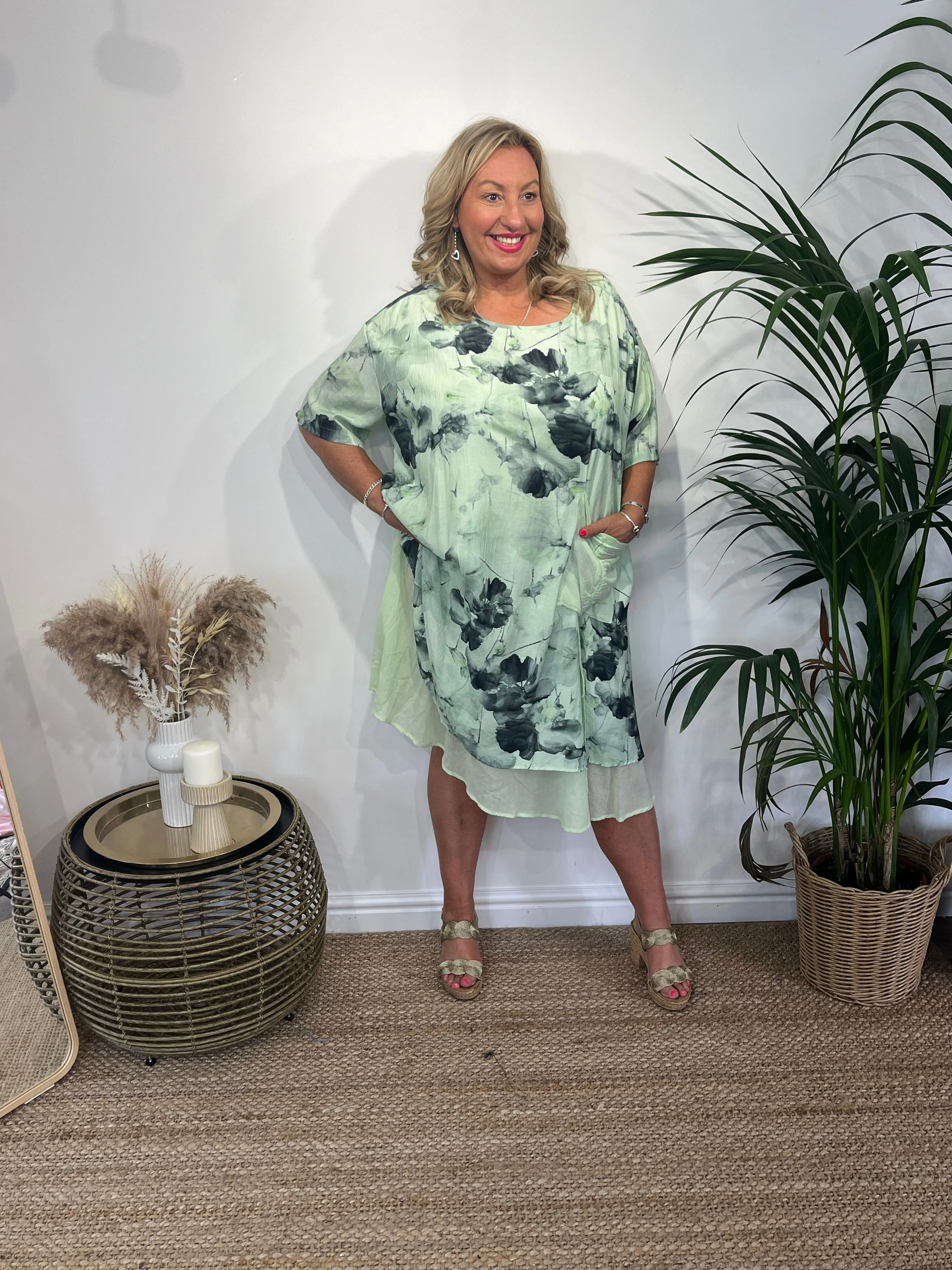 TESSA Tie Dye Asymmetric Dress