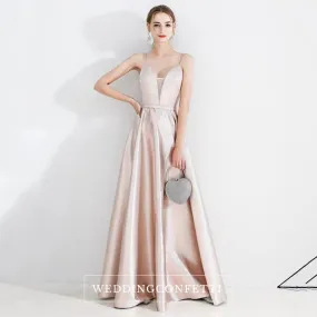 The Irina Sleeveless Pink Gown