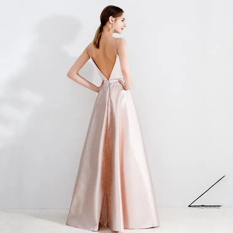 The Irina Sleeveless Pink Gown