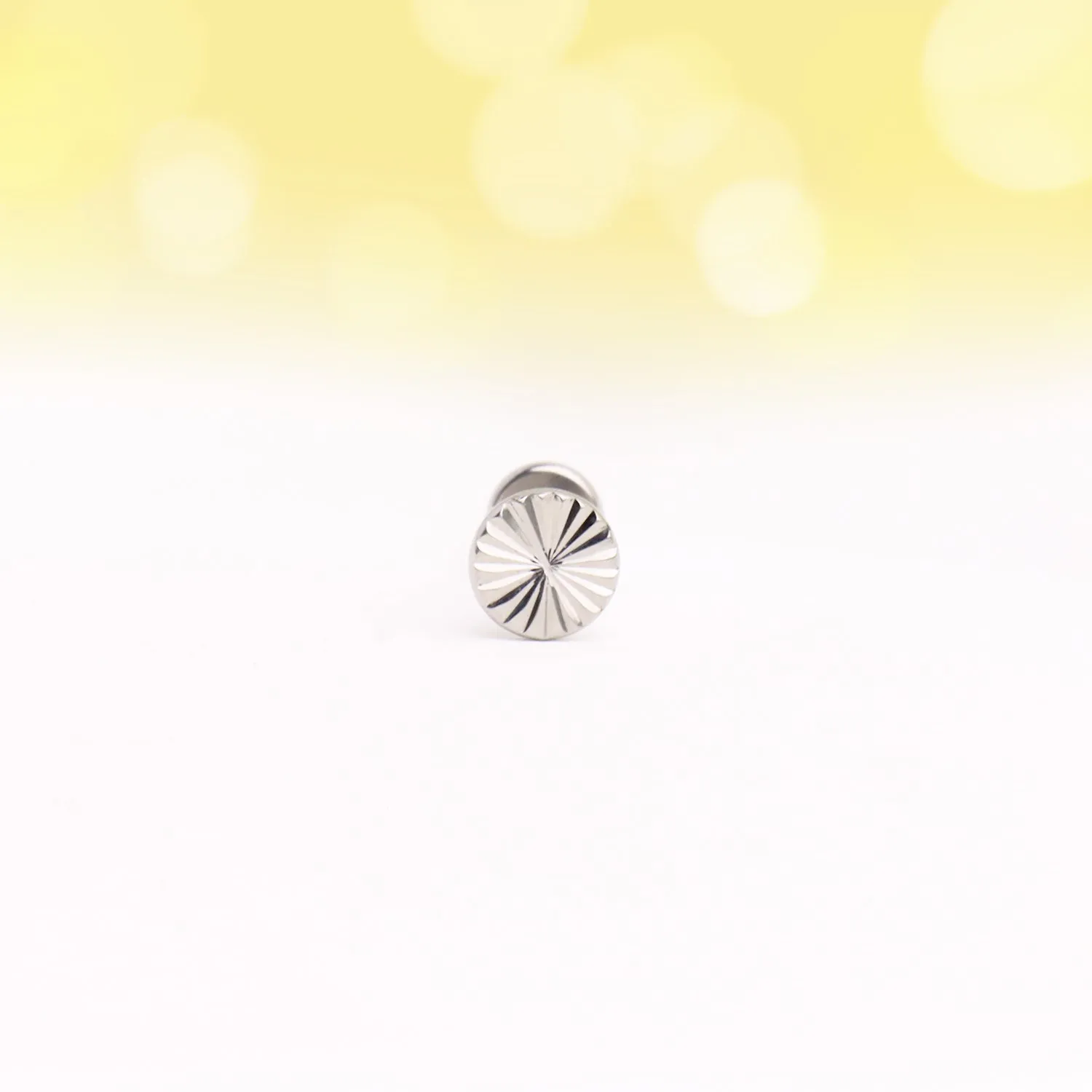 Titanium Chrysanthemum Stud