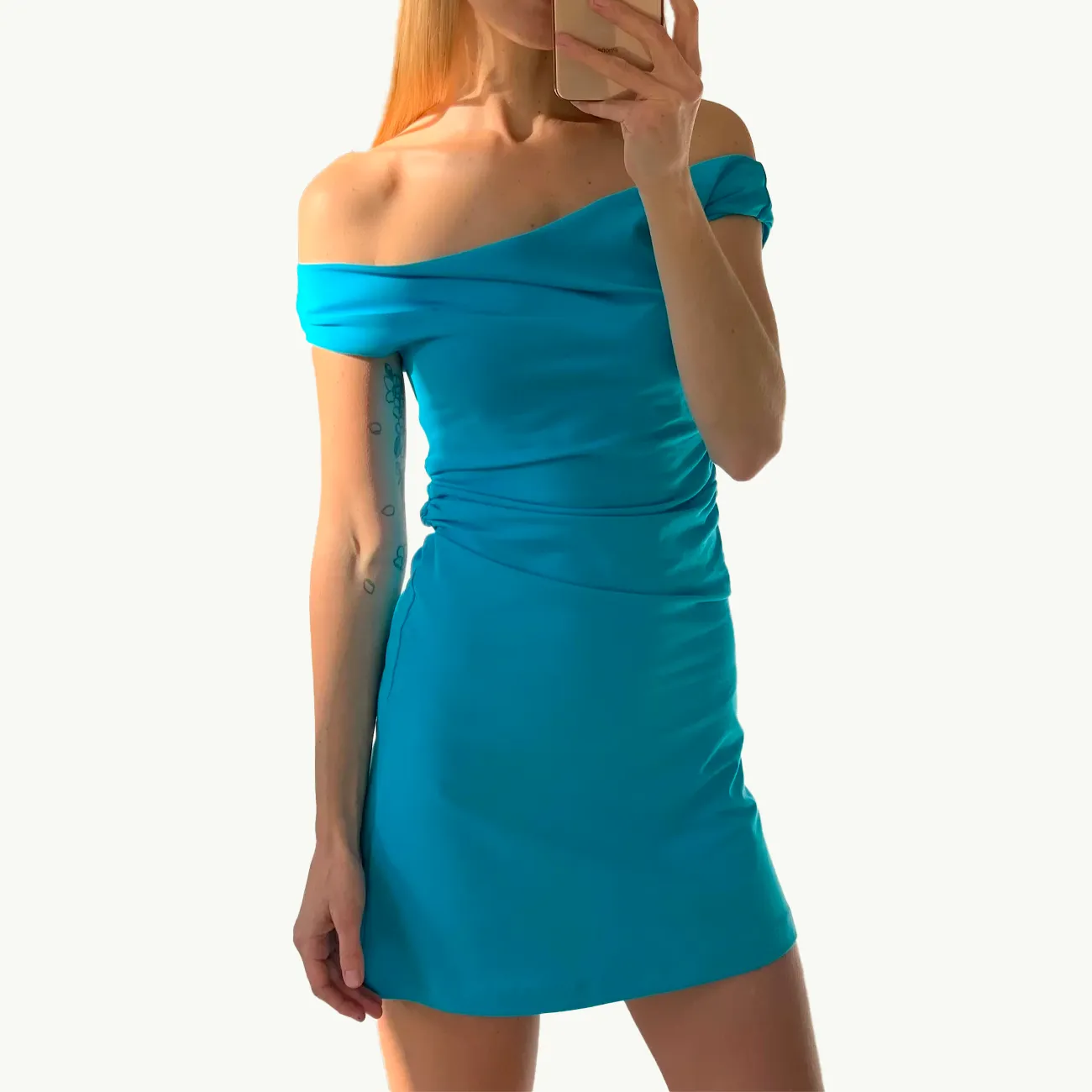 VERA MINI DRESS TURQUOISE