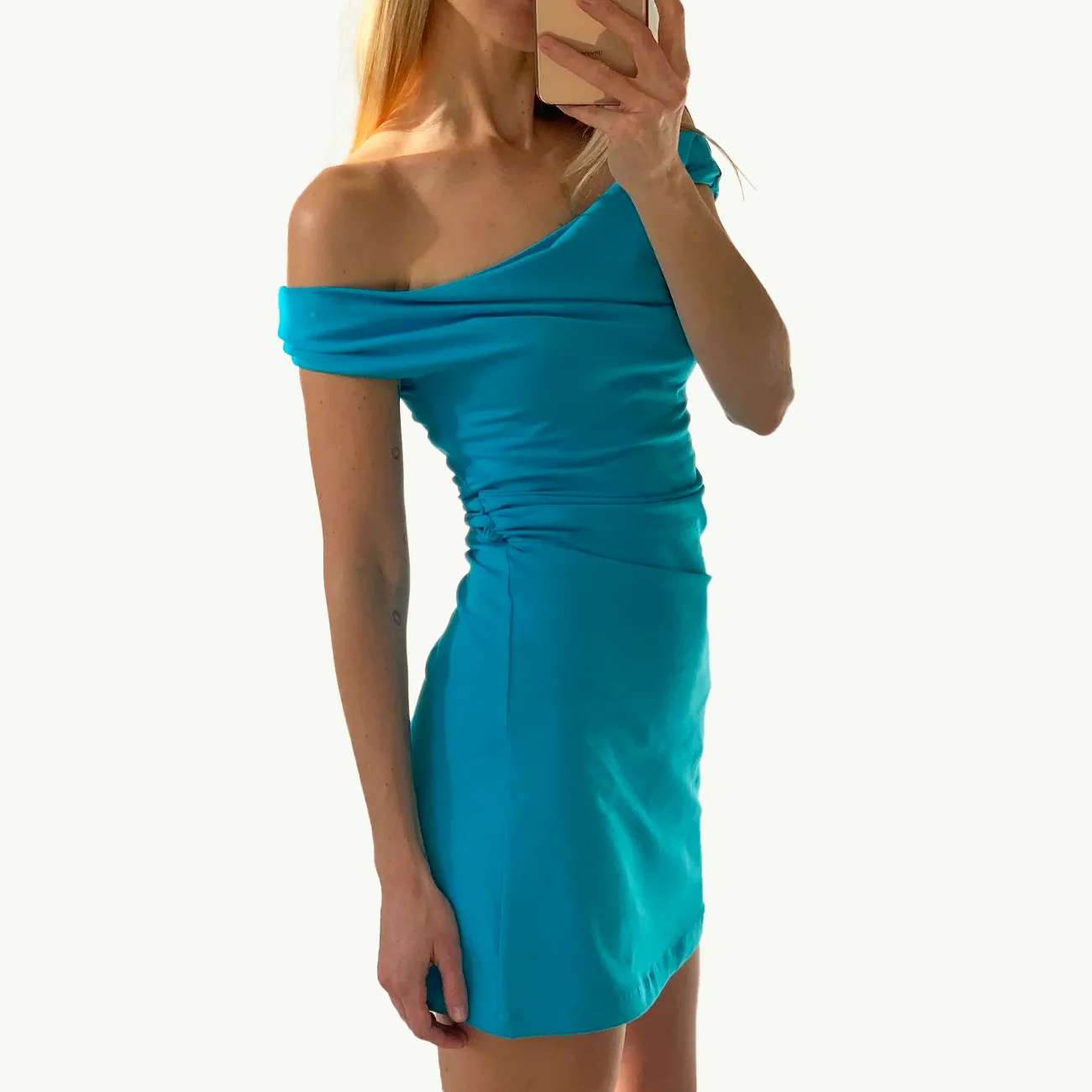 VERA MINI DRESS TURQUOISE