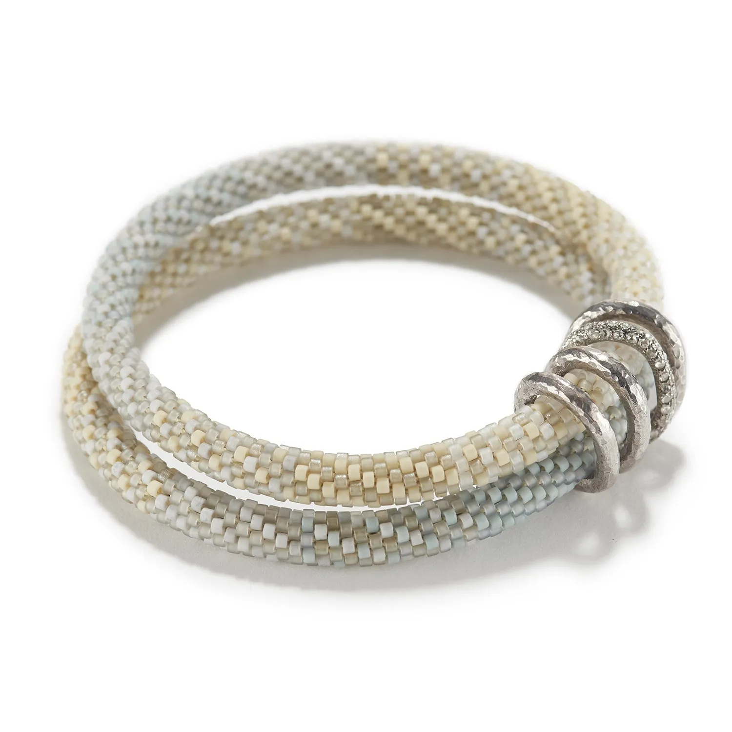 White Gold, Silver and Diamond Bracelet