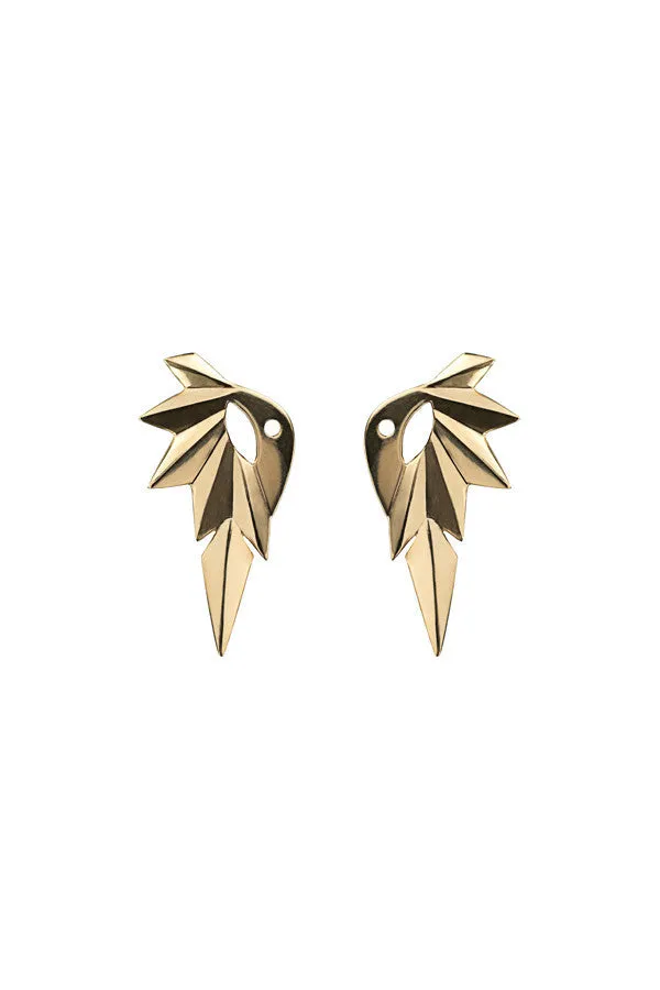 Wing Reverse Earring, Gold