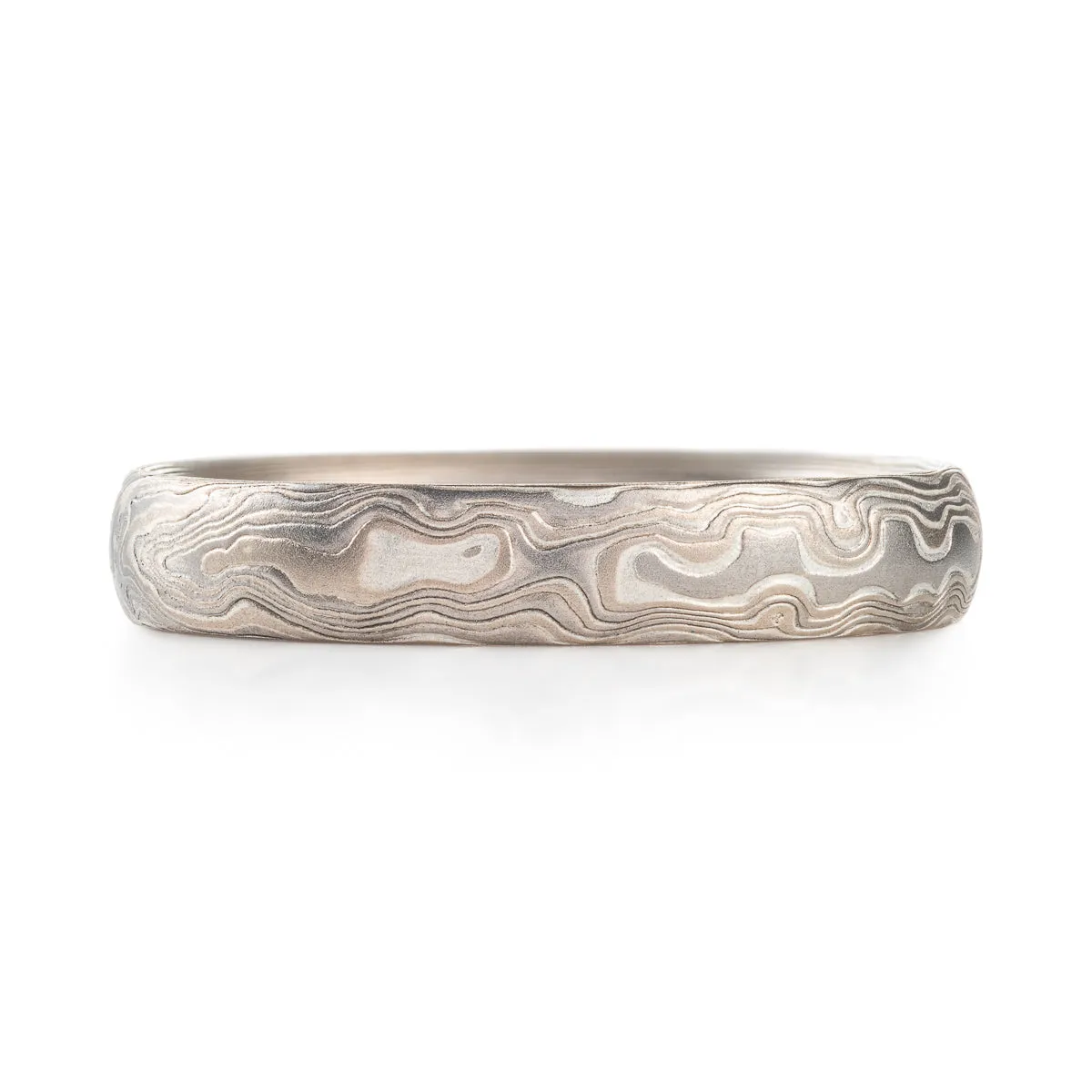 Woodgrain Patterned Ring in Smoke Palette