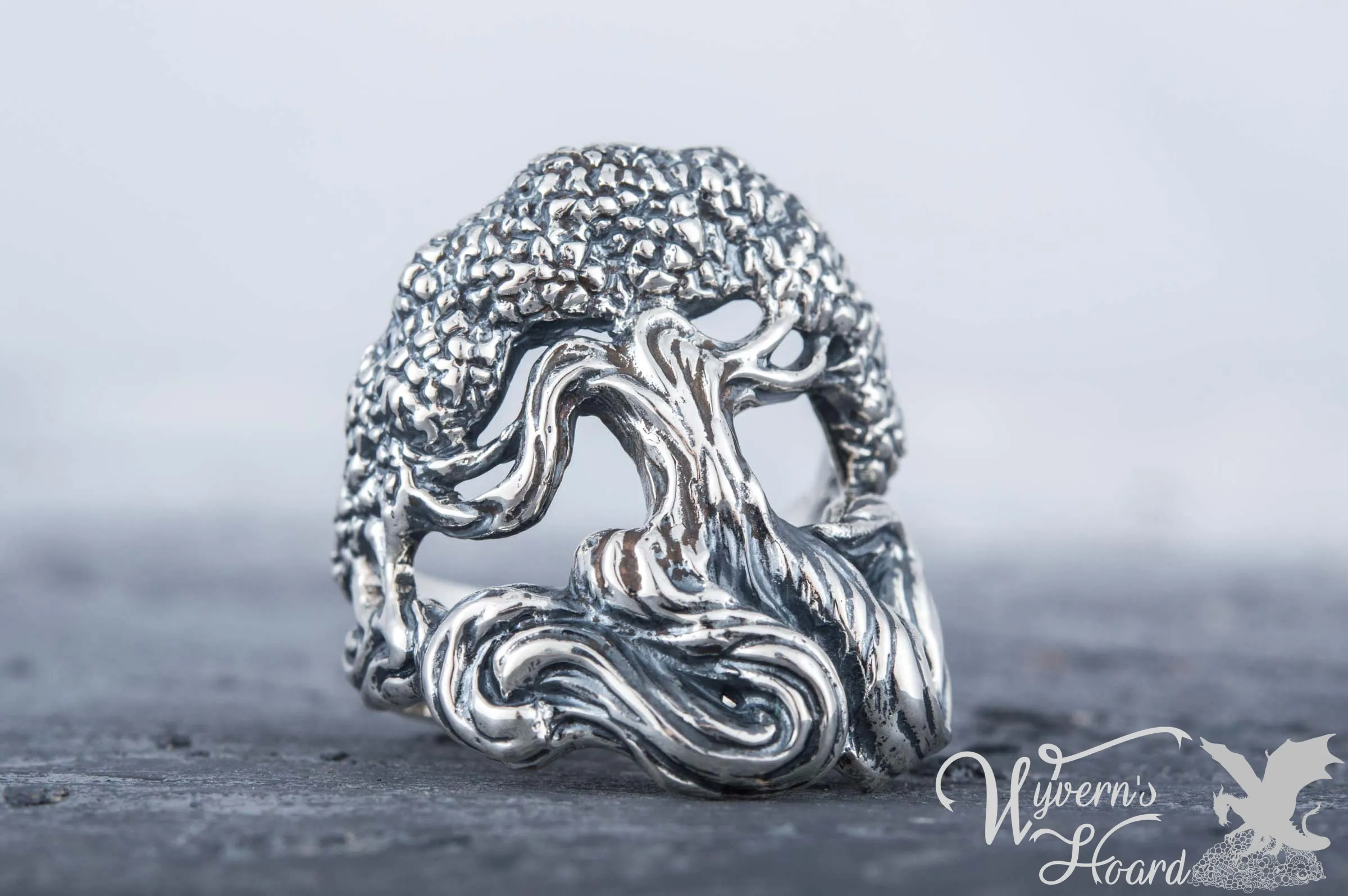 Yggdrasil World Tree Handmade Sterling Silver Ring