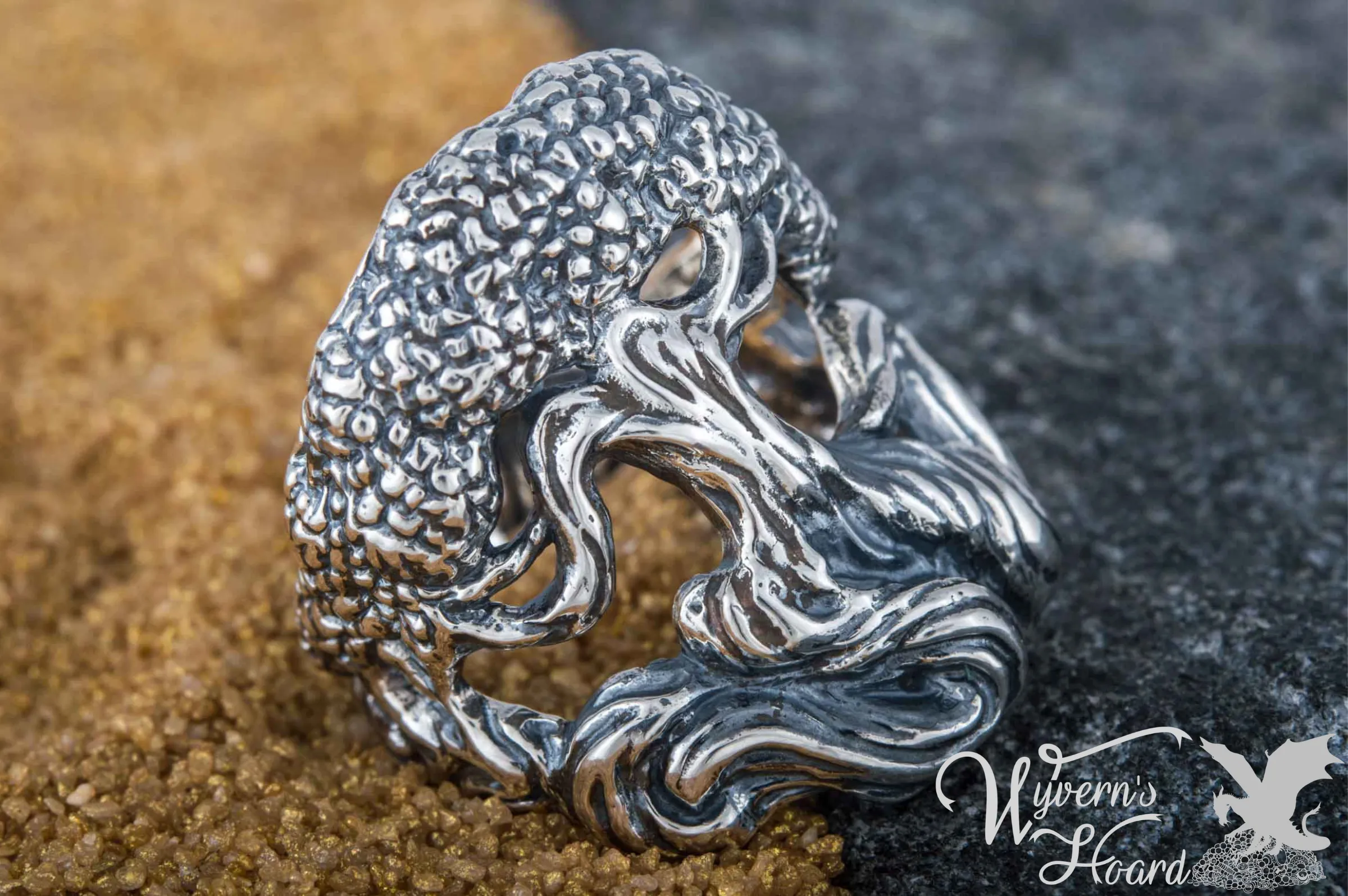 Yggdrasil World Tree Handmade Sterling Silver Ring