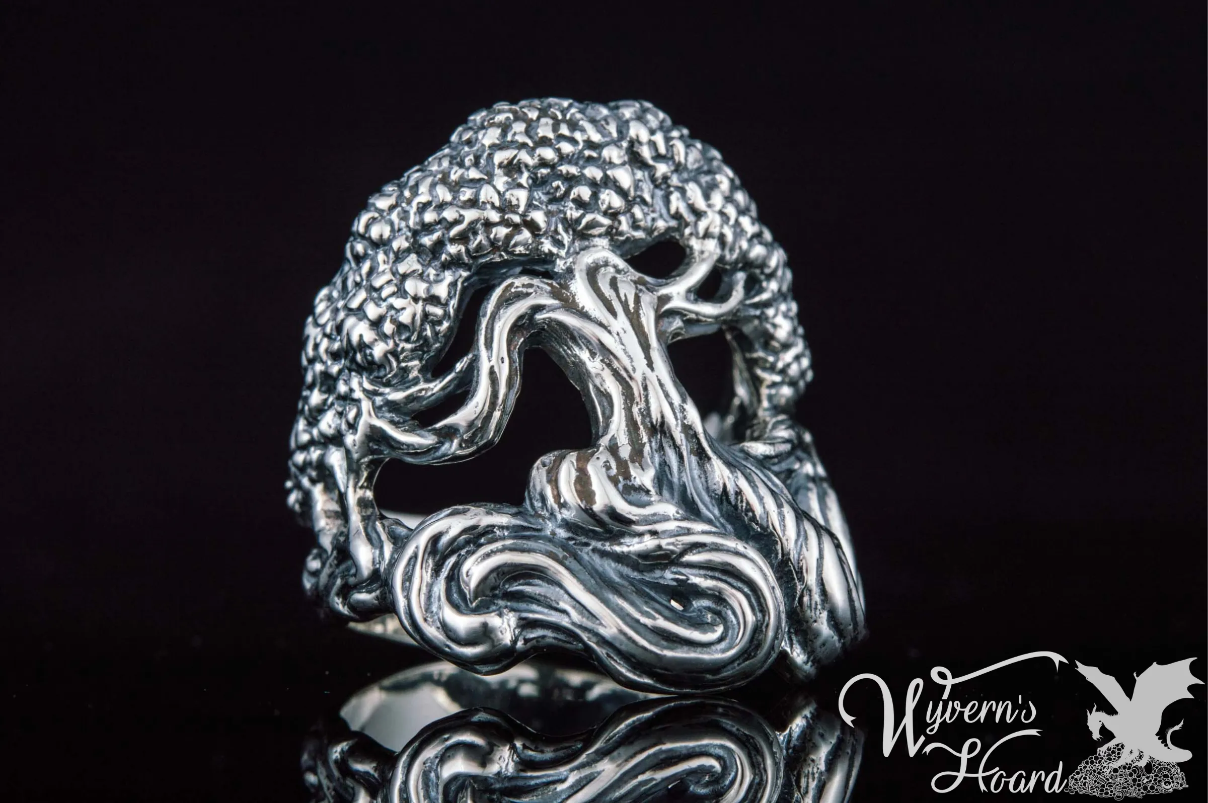 Yggdrasil World Tree Handmade Sterling Silver Ring