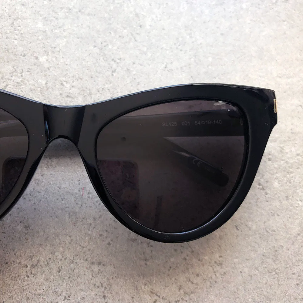 YSL SL425 Sunglasses, Black